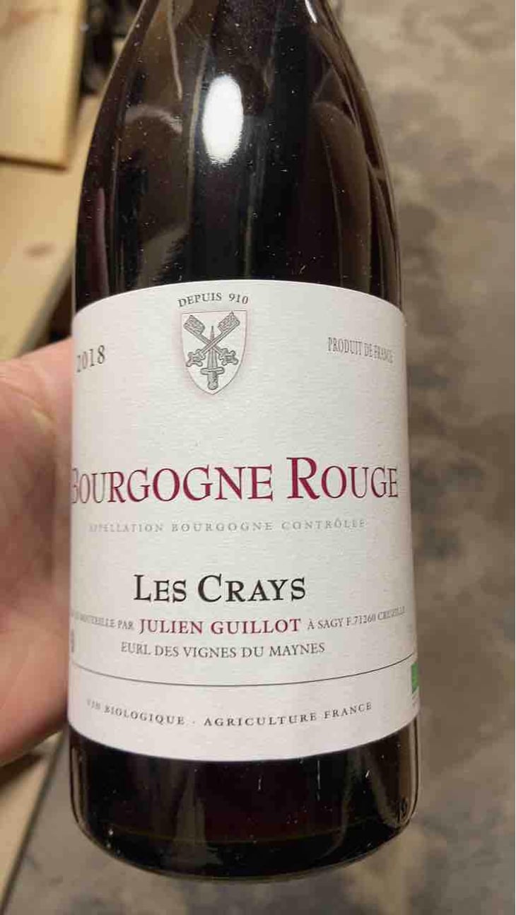Les Crays - Clos des Vignes du Maynes - Julien Guillot 