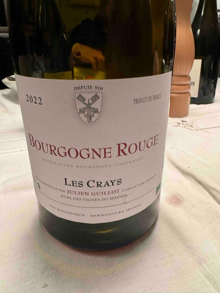 Les Crays - Clos des Vignes du Maynes - Julien Guillot 