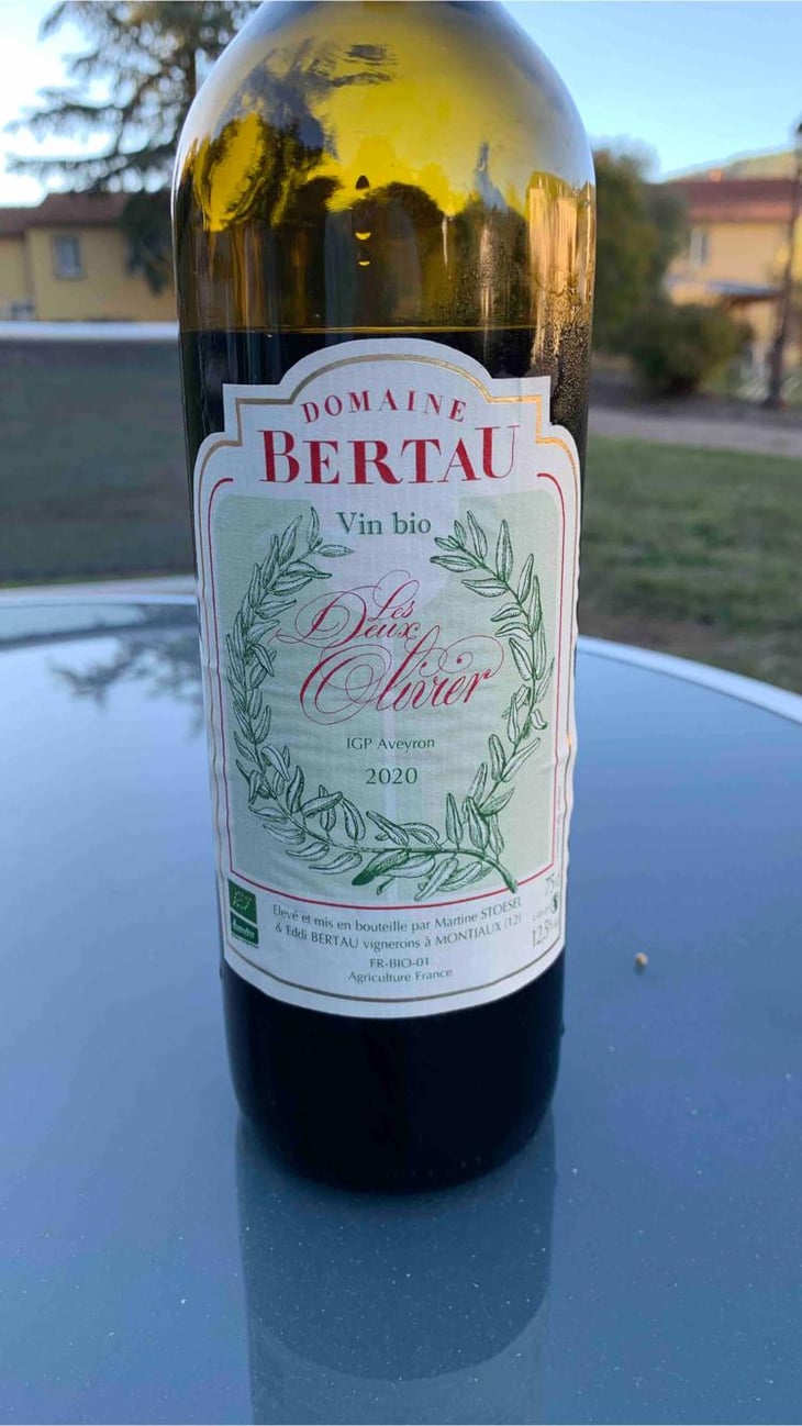 Les deux Olivier - Domaine Bertau - Martine Stoesel & Eric Bertau -2020