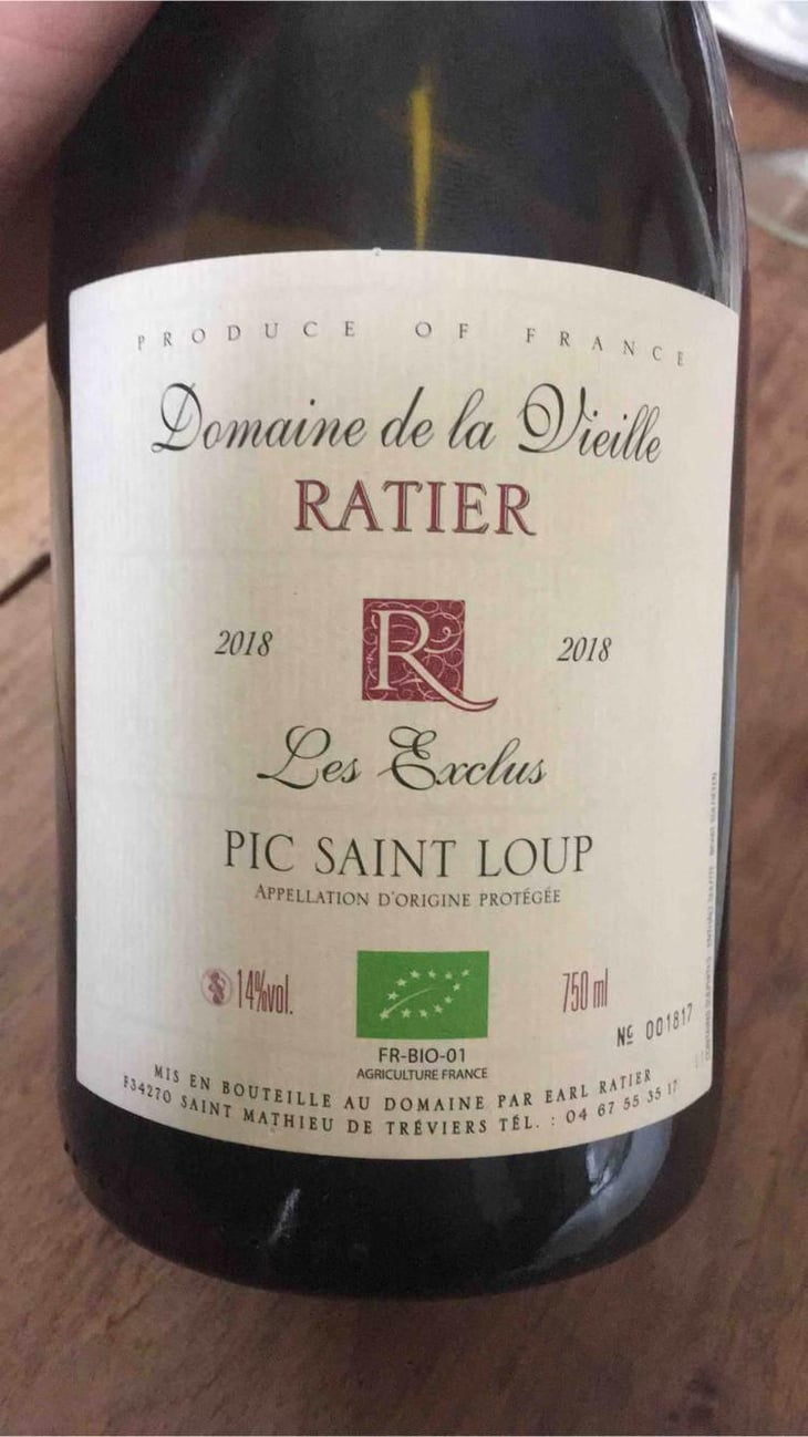Les Exclus Pic Saint Loup - Domaine de la Vieille - Karl Ratier 
