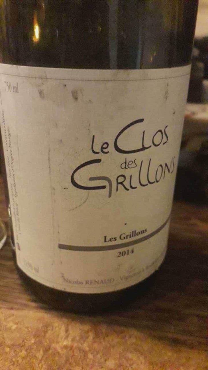 Les Grillons Blanc - Clos des Grillons - Nicolas Renaud 