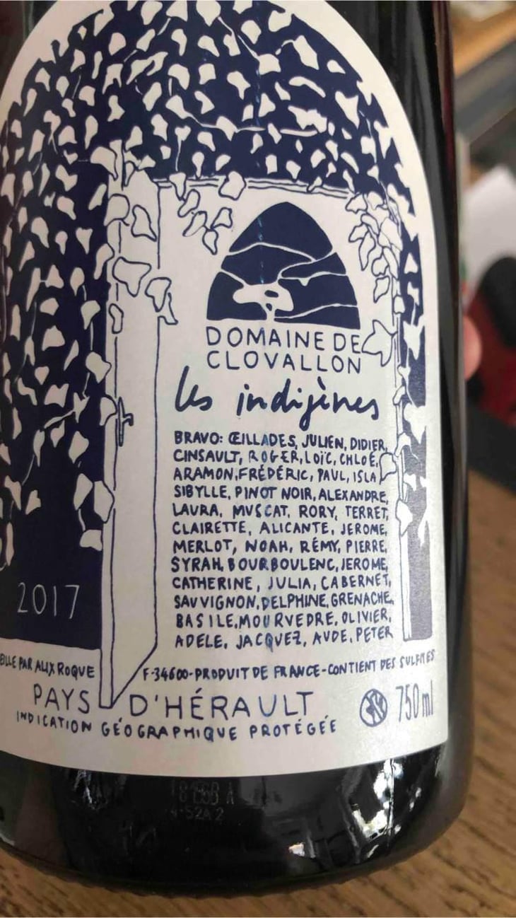 Les Indigènes - Domaine de Clovallon - Alix Roque 