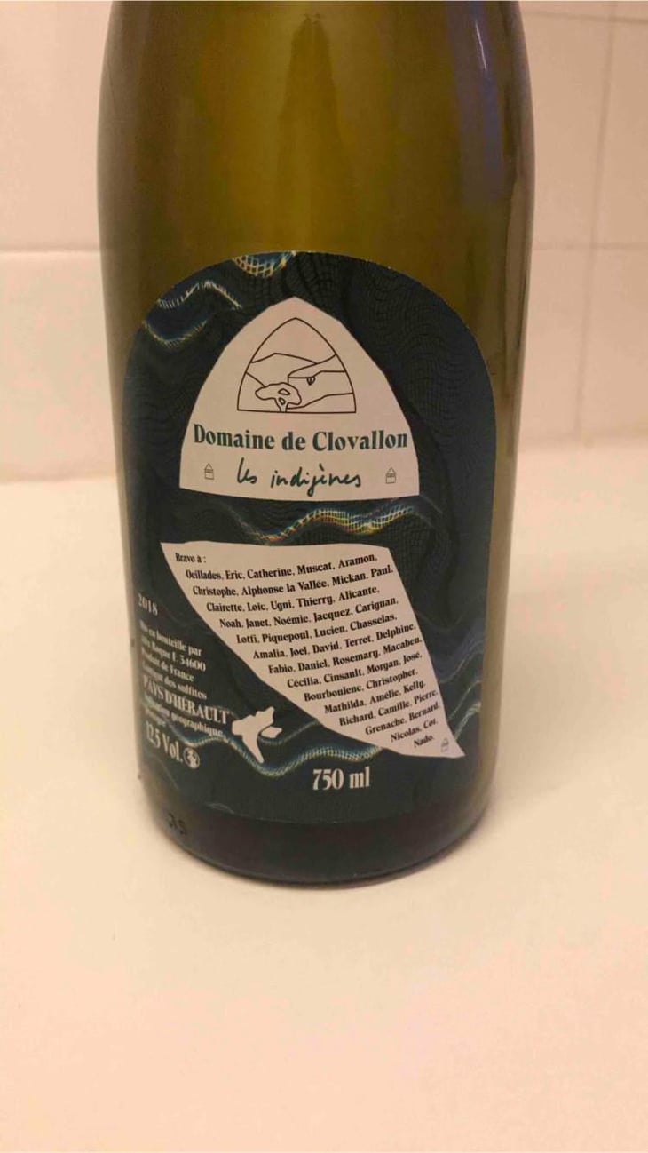 Les Indigènes - Domaine de Clovallon - Alix Roque 