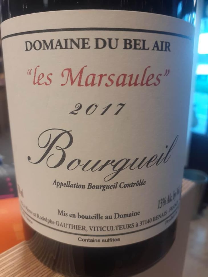 Les Marsaules - Domaine Du Bel Air - Pierre & Rodolphe Gauthier 