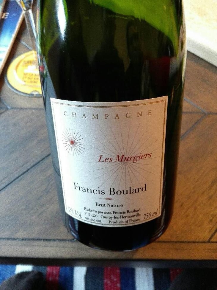 Les Murgiers Brut Nature - Francis Boulard & Fille - Francis Boulard & Delphine Richard 