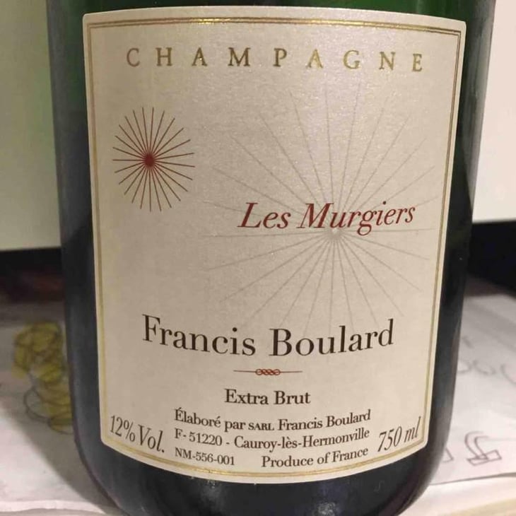 Les Murgiers Extra Brut - Francis Boulard & Fille - Francis Boulard & Delphine Richard 