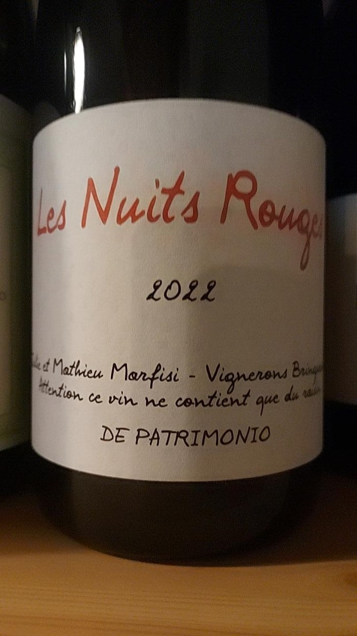 Les Nuits Rouges - Clos Marfisi - Julie & Mathieu Marfisi 
