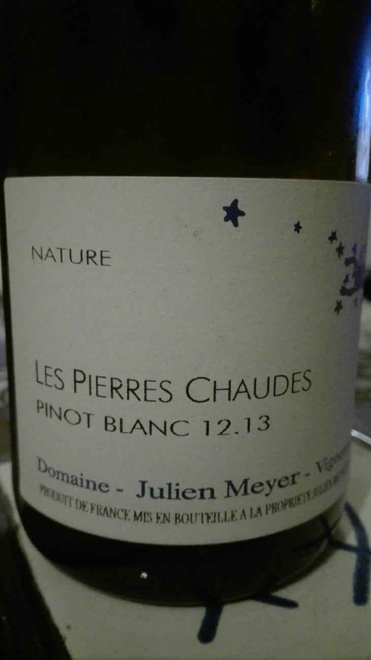 Les Pierres Chaudes Pinot Blanc - Domaine Julien Meyer - Patrick Meyer 