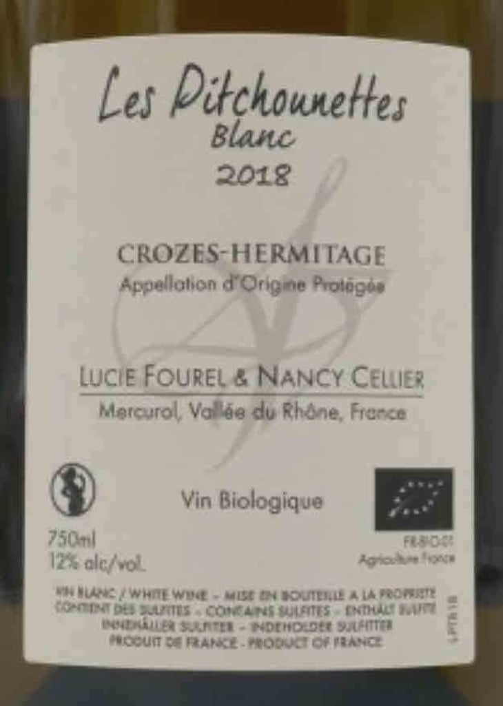 Les Pitchounettes Blanc - Domaine Les 4 Vents - Lucie et Nancy Fourel 