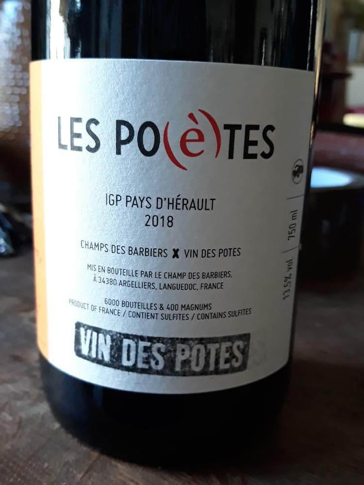 Les Po(è)tes ( Vin Des Potes ) - Le Champ Des Barbiers - Christine & Stéphane Gros 
