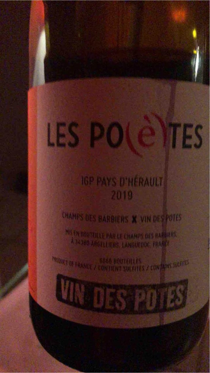 Les Po(è)tes ( Vin Des Potes ) - Le Champ Des Barbiers - Christine & Stéphane Gros 