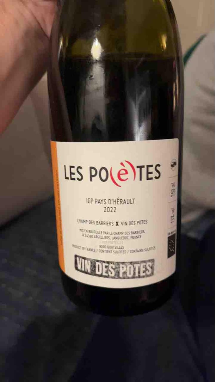 Les Po(è)tes X Champ Des Barbiers - Vin des Potes - Basile Passe 