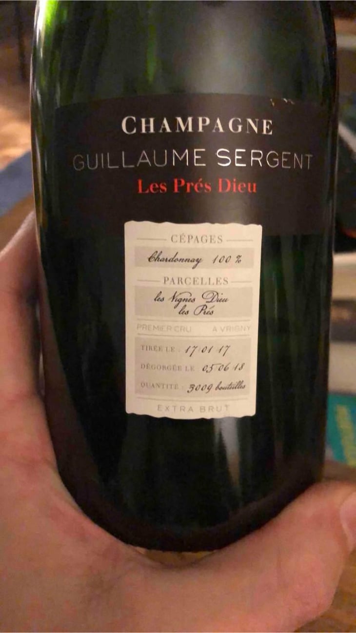 Les Prés Dieu - Champagne Guillaume Sergent - Guillaume Sergent 