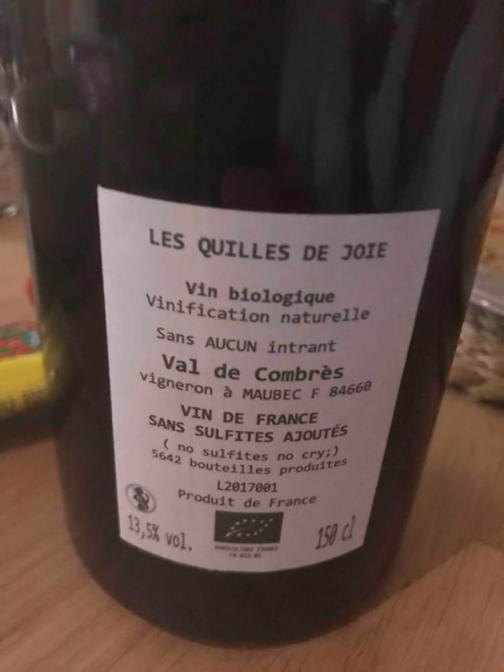 Les Quilles de Joie - Val de Combrès - Valentin L. 