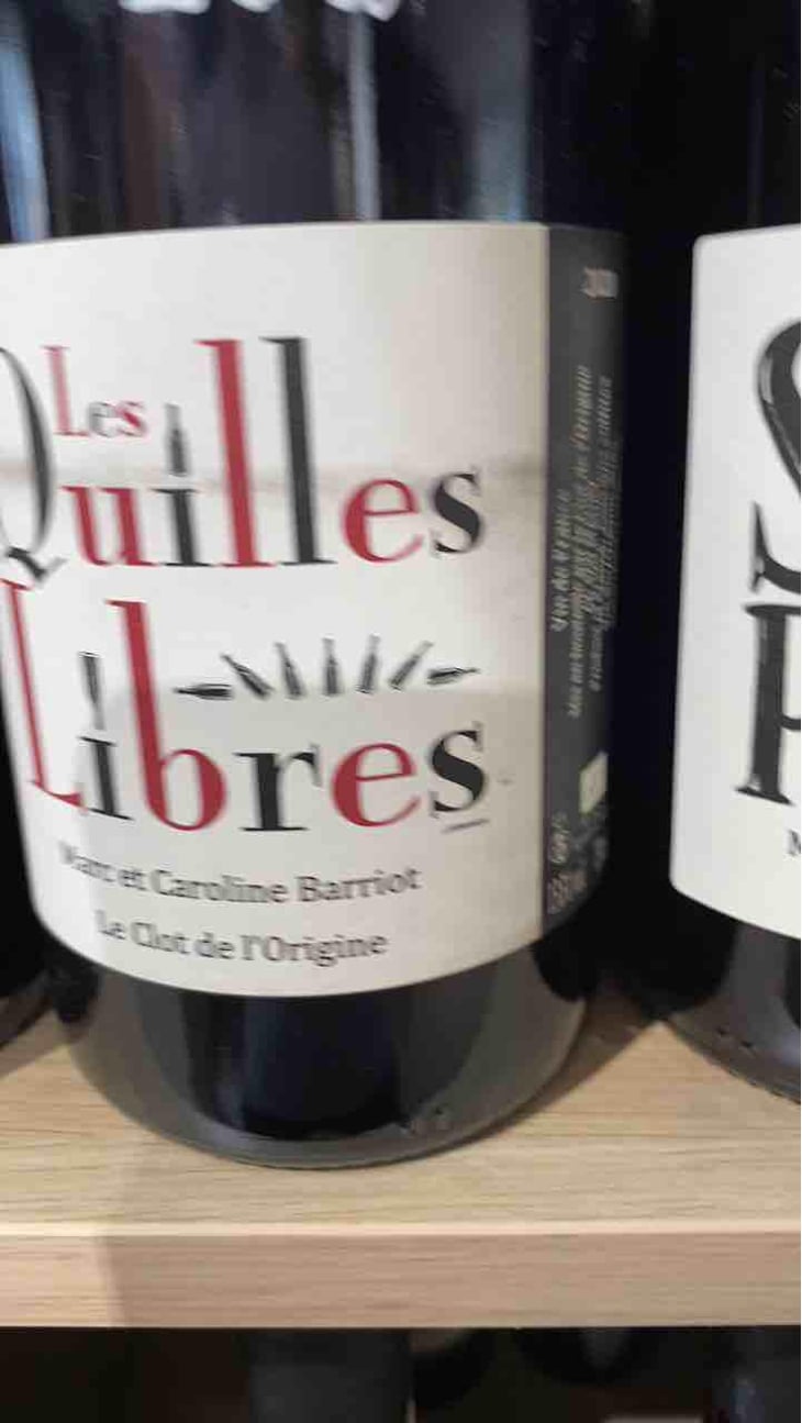 Les Quilles Libres Rouge - Clot de l'Origine - Marc & Caroline Barriot 