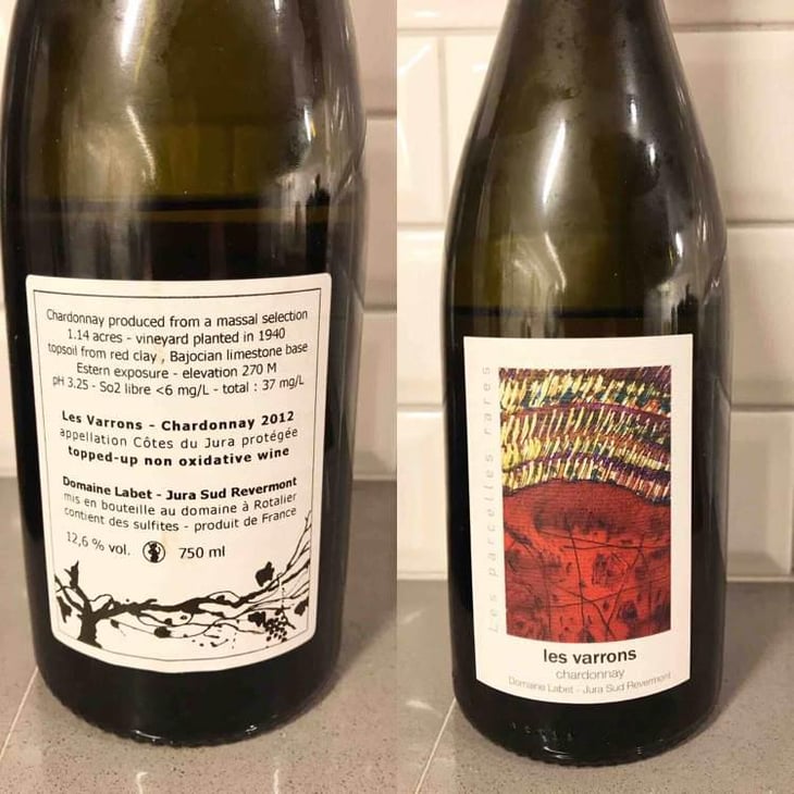 Les Parcelles Rares - Les Varrons Chardonnay - Domaine Labet - Julien, Charline & Romain Labet 