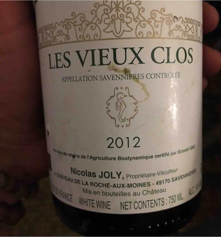 Les Vieux Clos - Château de la Roche Aux Moines - Coulée de Serrant - Virginie & Nicolas Joly 