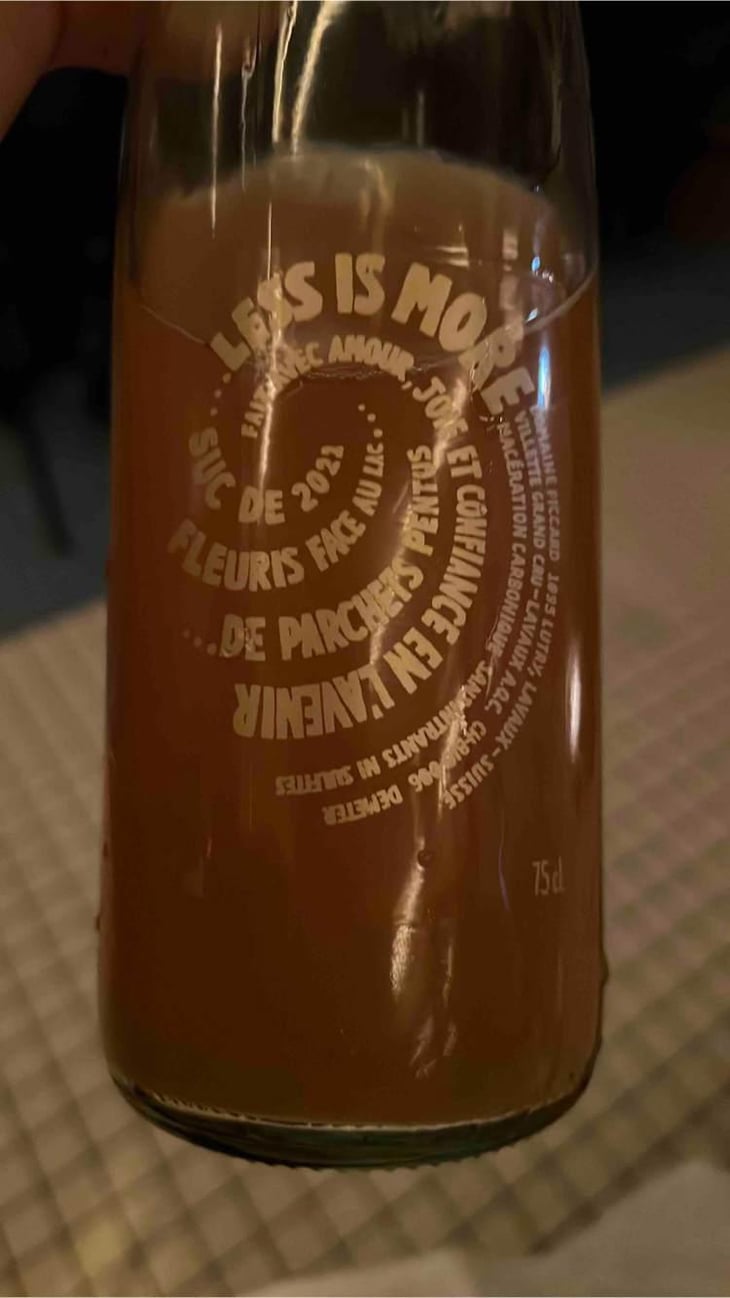 Less Is More - Domaine Piccard - Jean-Christophe Piccard 