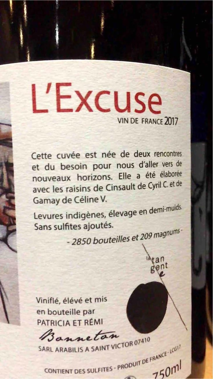 L’Excuse - Domaine de l'Alezan - Remi & Patricia Bonneton 