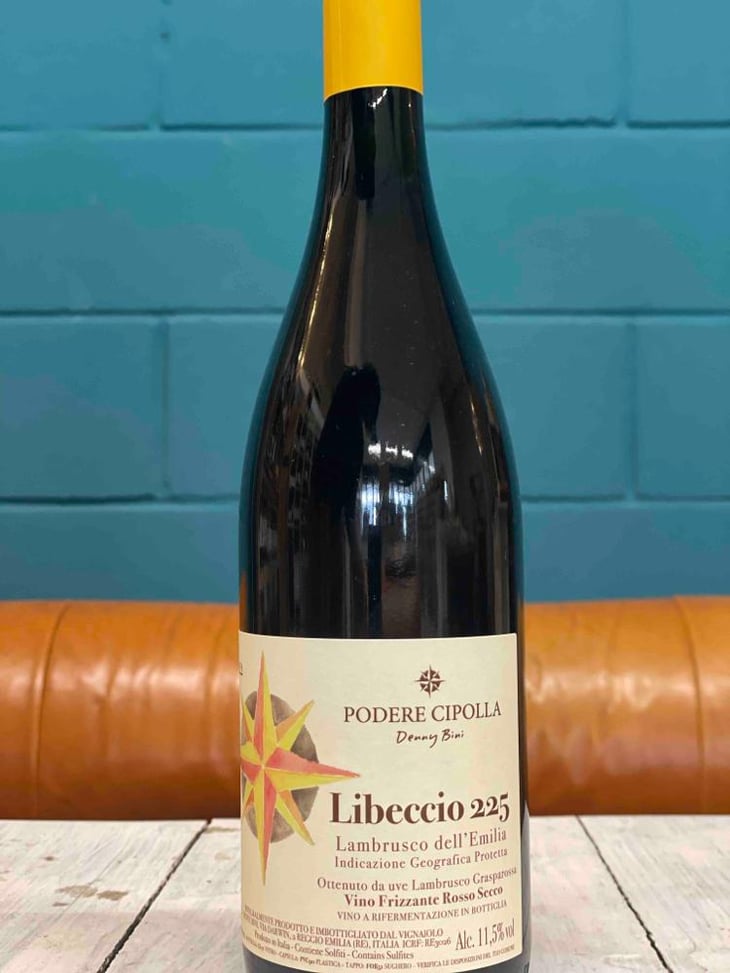 Libeccio 225 Lambrusco Grasparossa Frizzante Rosso Secco - Podere Cipolla - Denny Bini 
