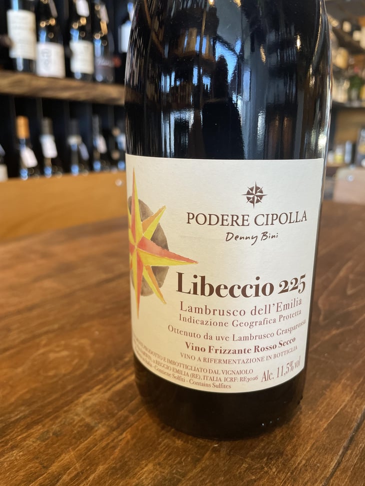Libeccio 225 Lambrusco Grasparossa Frizzante Rosso Secco - Podere Cipolla - Denny Bini 