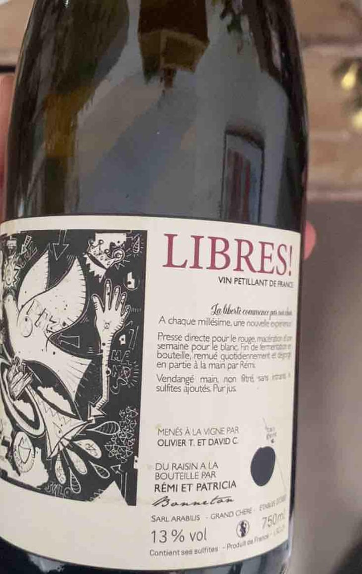 Libres! (Rouge) - Domaine de l'Alezan - Remi & Patricia Bonneton 