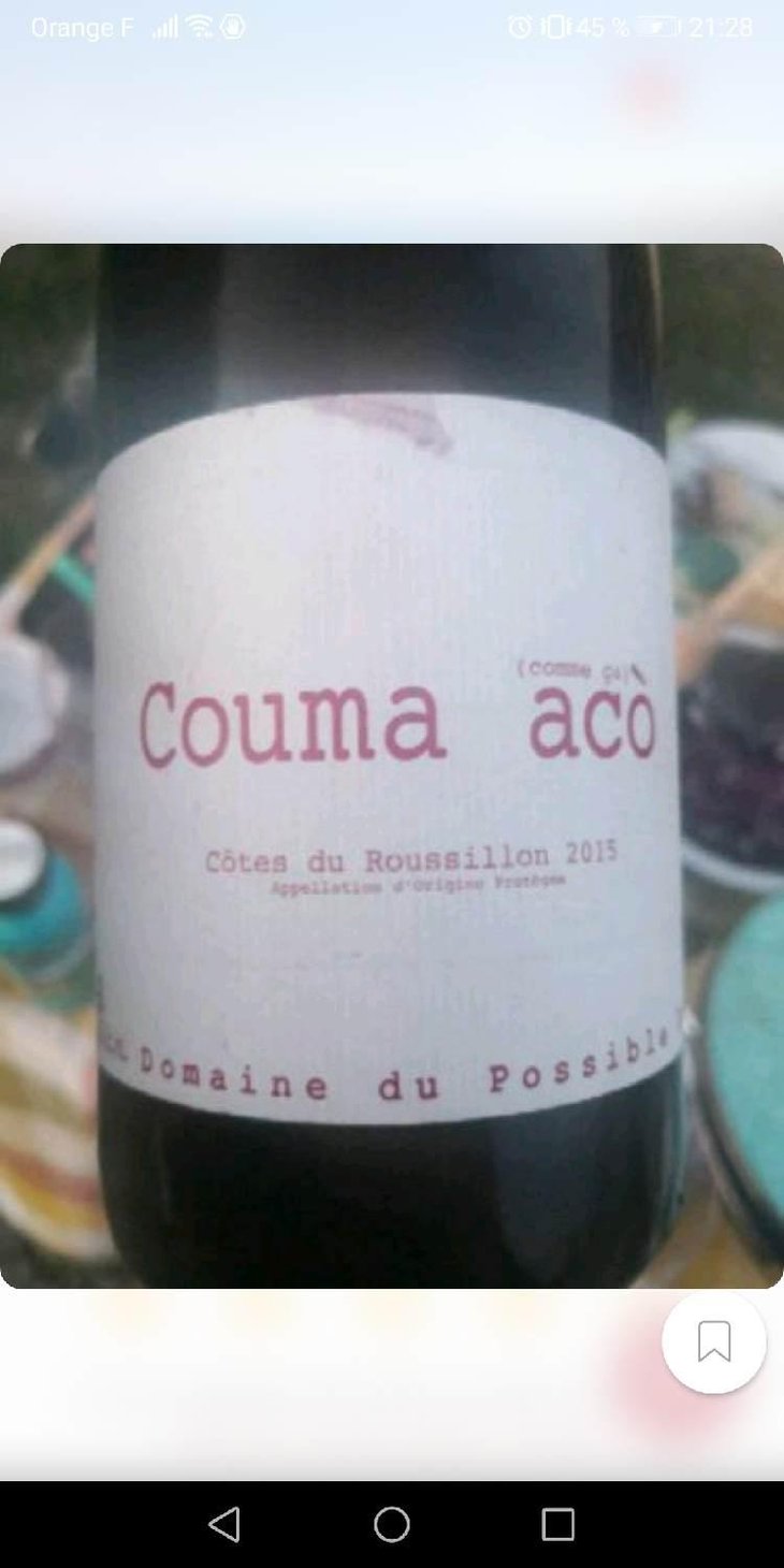 Couma acò - Domaine du Possible - Loïc Roure 