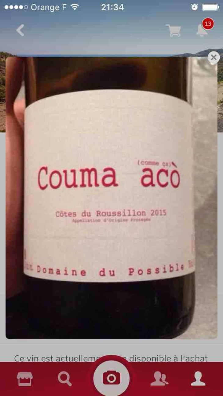 Couma acò - Domaine du Possible - Loïc Roure 
