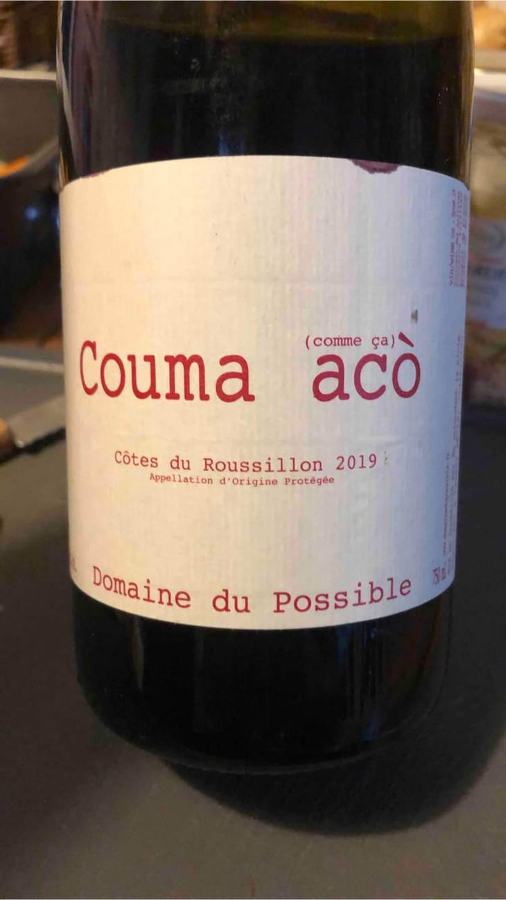 Couma acò - Domaine du Possible - Loïc Roure 