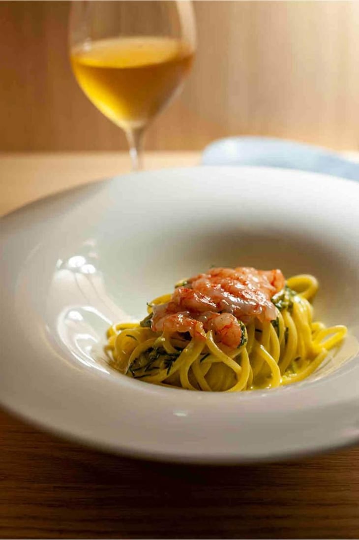 Linguine Di Gragano, Bisque E Gambero Rosa. - Sestante Osteria di Mare - 529810