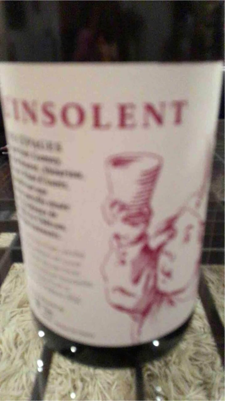 L'Insolent - Chai L'insolent - François Ecot 