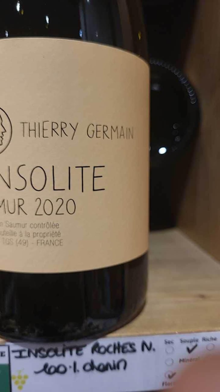 L’insolite - Domaine des Roches Neuves - Thierry et Louis Germain -2016