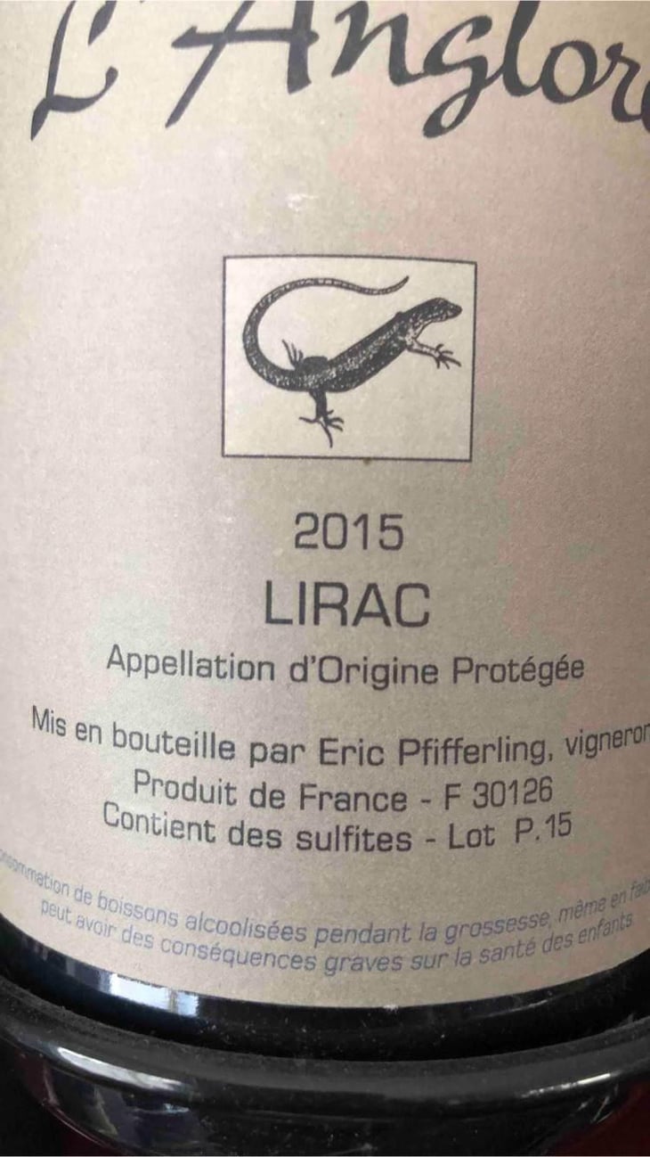 Lirac - Rouge - L'Anglore - Éric, Thibault & Joris Pfifferling 