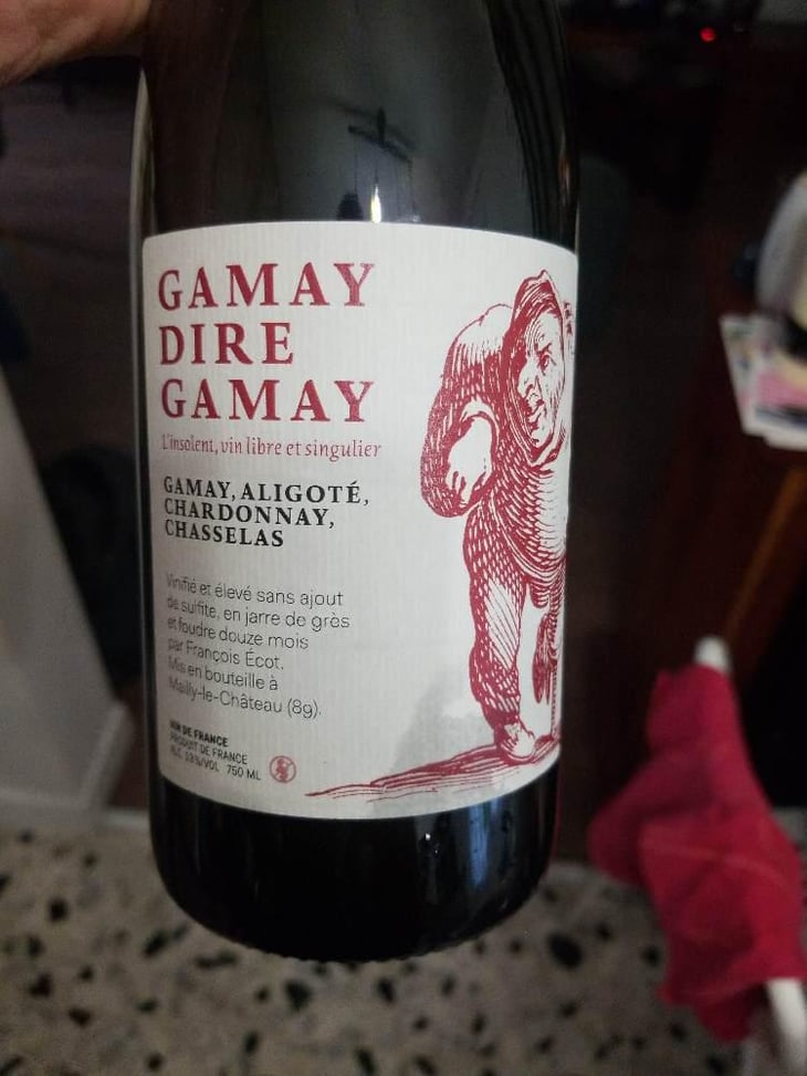 Gamay Dire Gamay - Chai L'insolent - François Ecot -2020