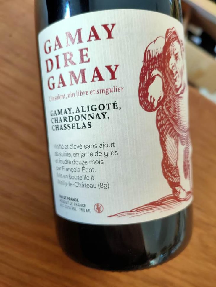 Gamay Dire Gamay - Chai L'insolent - François Ecot -2020