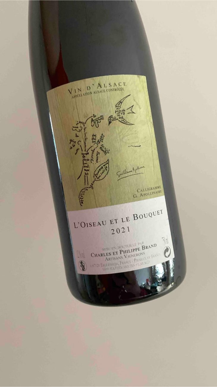 L'Oiseau et le Bouquet - Domaine Brand & Fils - Philippe Brand 