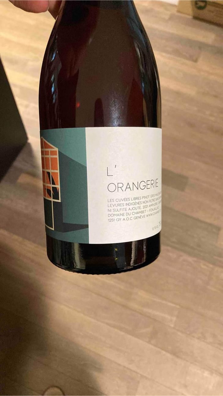 L'Orangerie - Domaine du Chambet - Anthony Fonjallaz 
