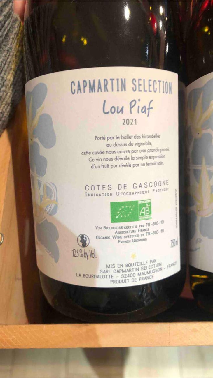 Lou Piaf - Domaine Capmartin - Famille Capmartin -2021