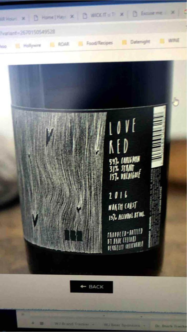 Love Red - Broc Cellars - Chris Brockway 