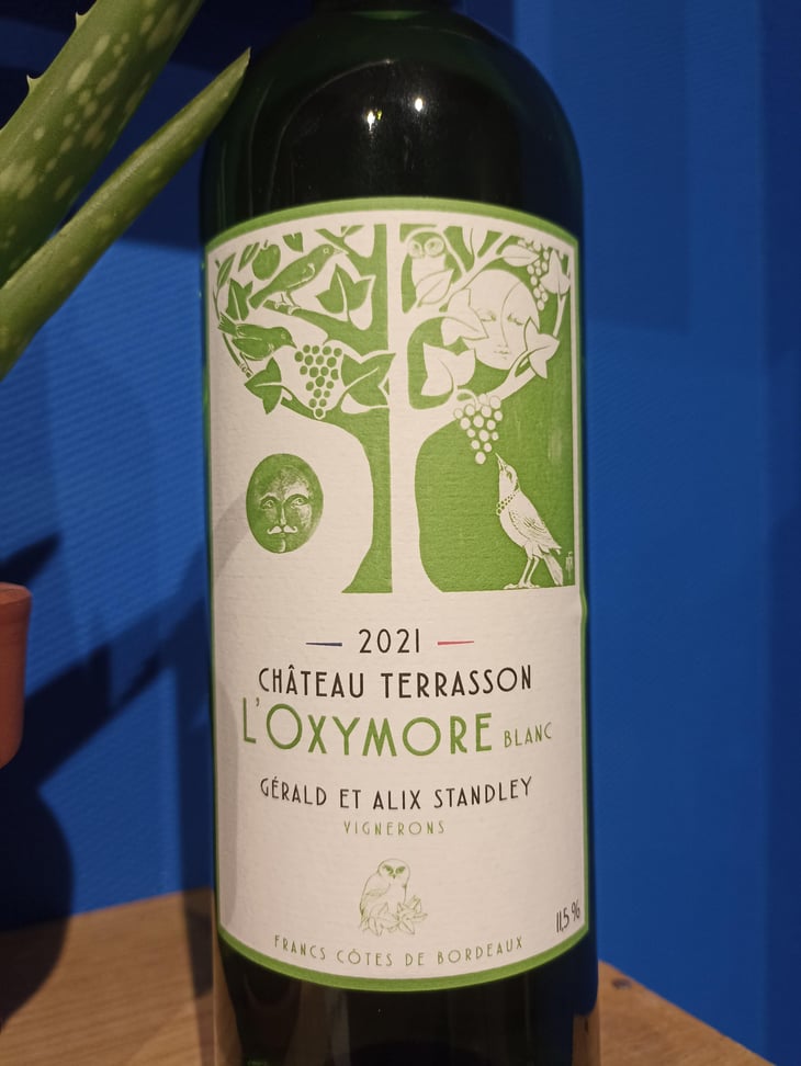 L’Oxymore Blanc de Terrasson - Chateau Terrasson - Gérald & Alix Standley -2020