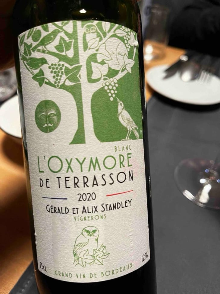 L’Oxymore Blanc de Terrasson - Chateau Terrasson - Gérald & Alix Standley -2020