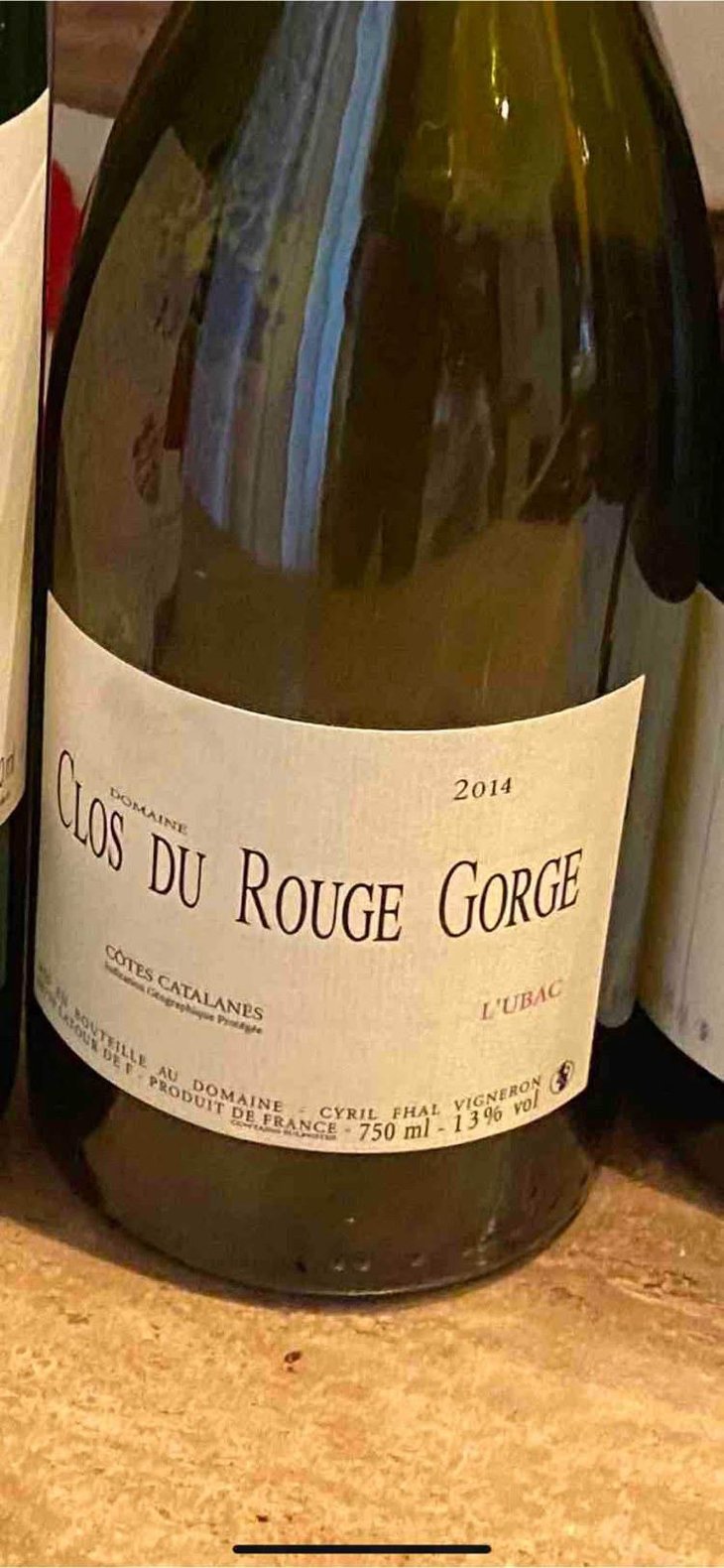 L'Ubac - Clos du Rouge Gorge - Cyril Fhal 