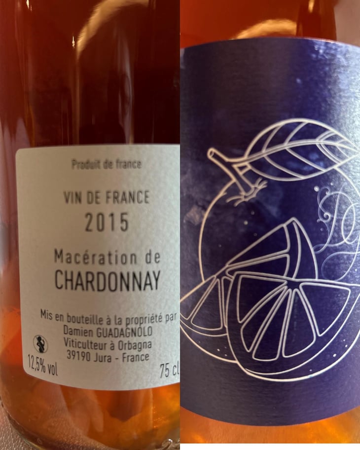 Macération de chardonnay - Damien Guadagnolo - Damien Guadagnolo -2015