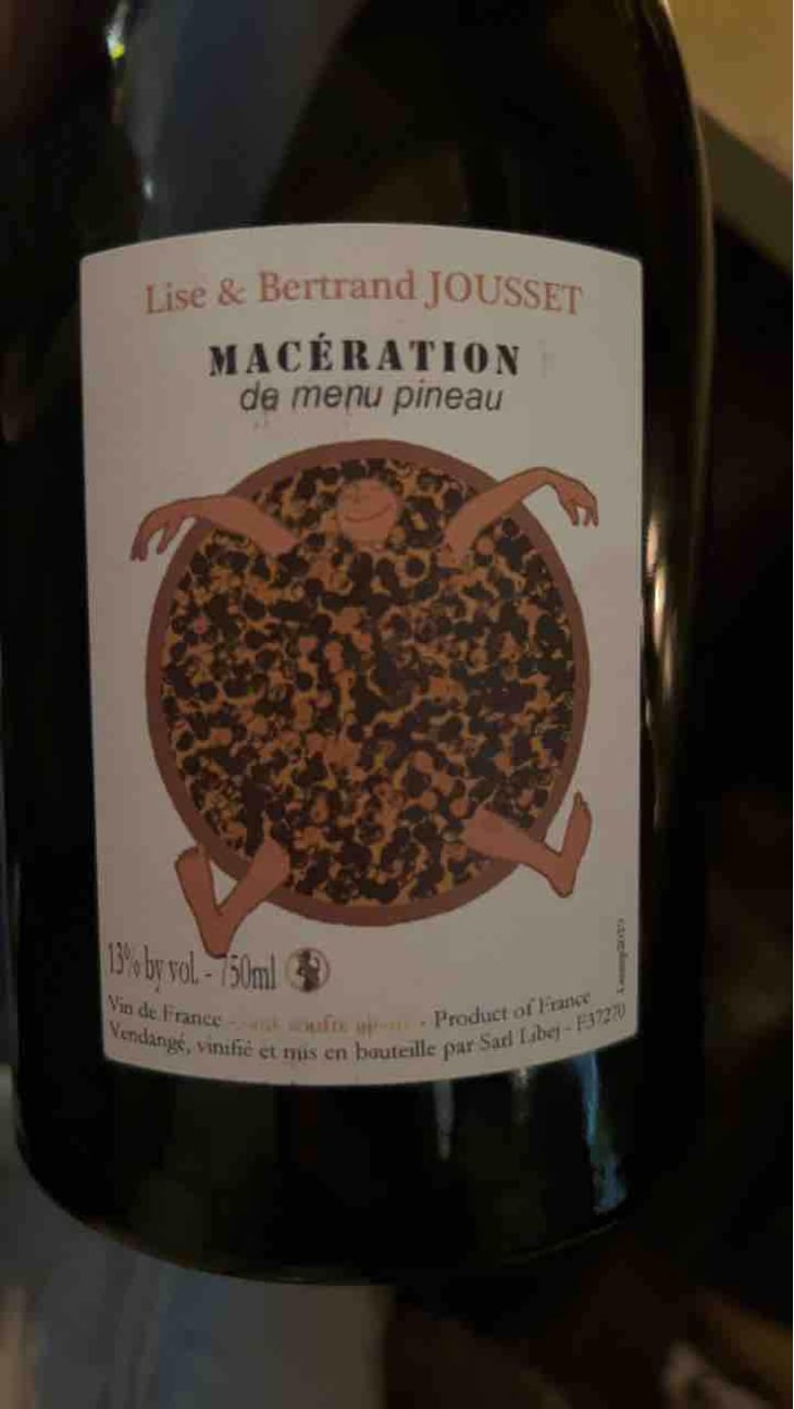 Macération de Menu Pineau - Domaine Jousset - Lise & Bertrand Jousset 