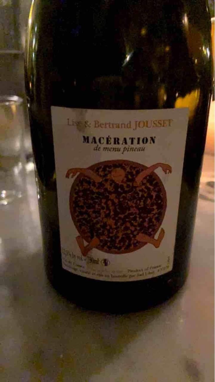 Macération de Menu Pineau - Domaine Jousset - Lise & Bertrand Jousset 