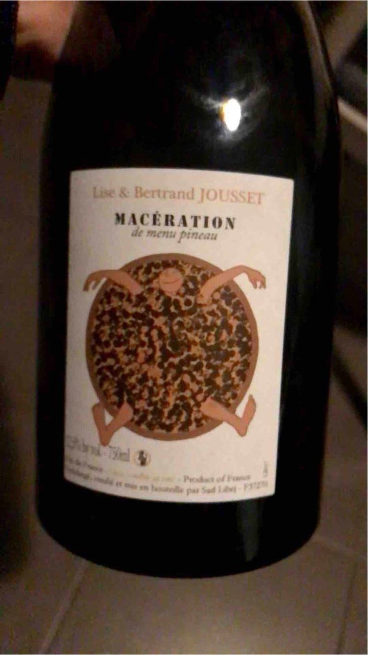 Macération de Menu Pineau - Domaine Jousset - Lise & Bertrand Jousset 