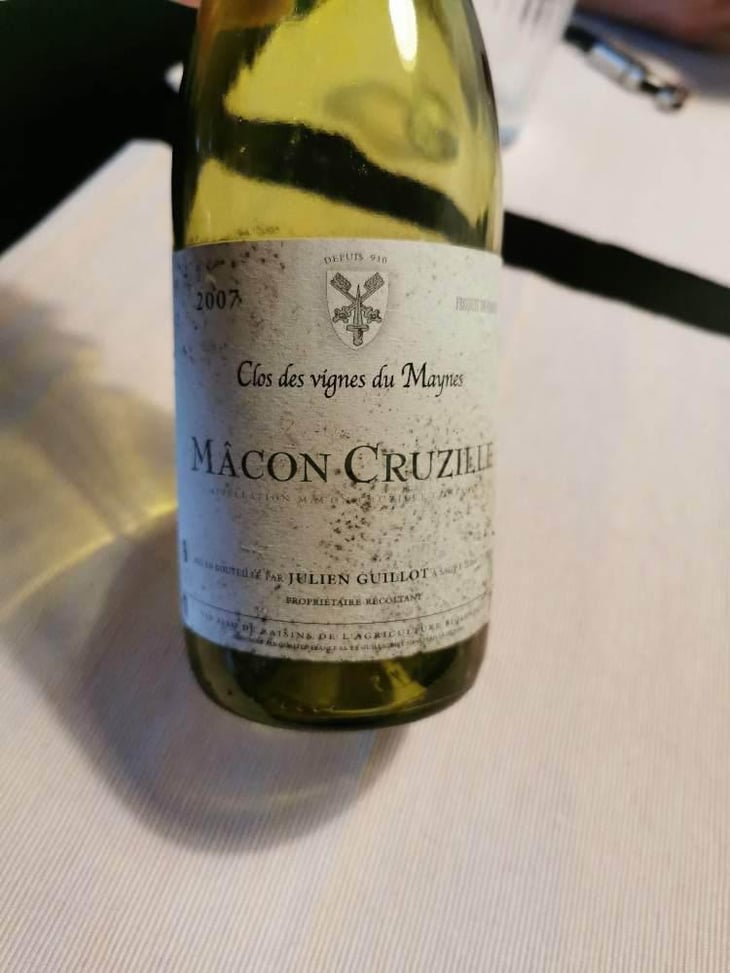 Mâcon Cruzille Blanc - Clos des Vignes du Maynes - Julien Guillot -2022