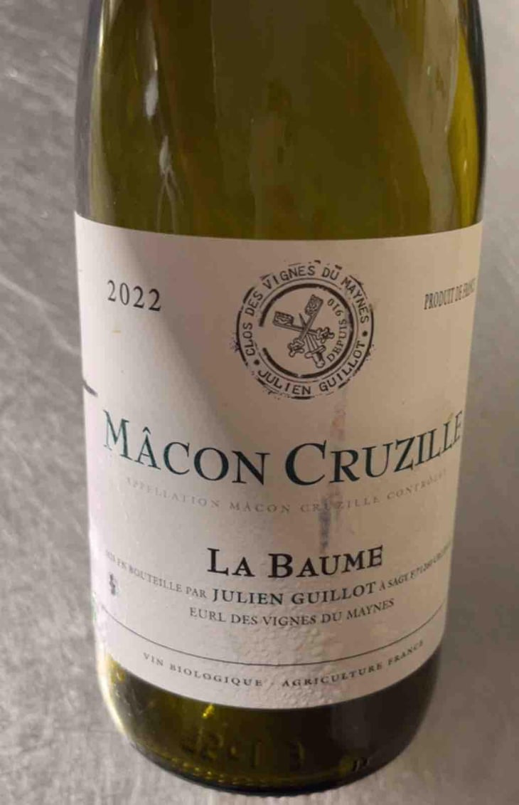 Mâcon Cruzille Blanc - Clos des Vignes du Maynes - Julien Guillot -2022