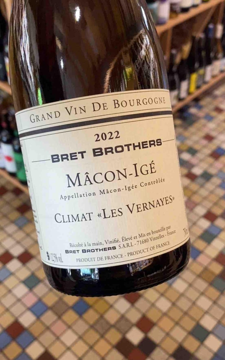 Mâcon-Igé Les Vernayes - La Soufrandière - Bret Brothers - Jean-Guillaume & Jean-Philippe Bret -2022