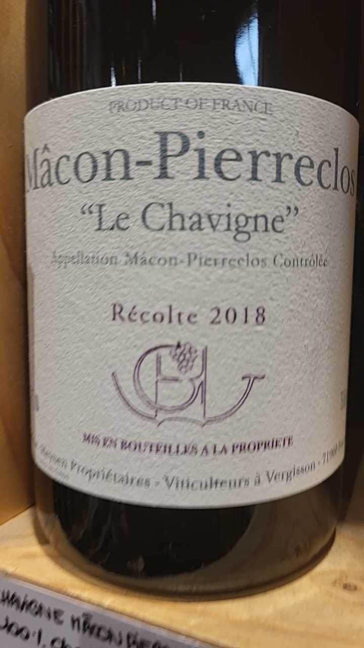 Macon Pierreclos Le Chavigne - Domaine Guffens Heynen - Maine et Jean-Marie Guffens-Heynen 